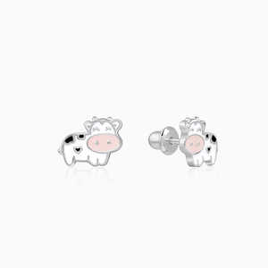 Silver Moo Kids Studs Joyería elegante para niños - Product Image 6