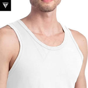 Premium 100% Cotton <b>White</b> <b>Tank</b> <b>Tops</b> for <b>Men's</b> Breathable Lightweight Street Style Summer Wear O-neck Gym Fitness <b>Men</b> <b>Tank</b> <b>Top</b> - Product Image 6