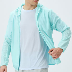 Veste d'été légère en polyester 100% Manteau de randonnée sportif uni pour hommes - Product Image 5
