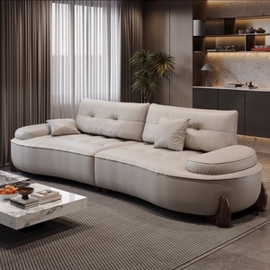 Modern Living Room Couch, Larch Wood Frame <b>Sofa</b>, High Density <b>Foam</b> Cushion, Multiple Sizes - Product Image 3