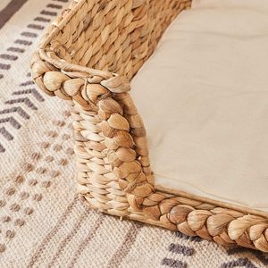 Cesta para Mascotas de Jacinto de Agua, Tendencia Actual, Camas Naturales para Dormir con Cojín para Perros y Gatos, Proveedor de Mascotas de Alta Calidad - Product Image 5
