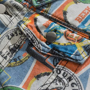 Nouvelles vestes en jean formelles pour hommes, mode hiver, polyester/coton, imperméables, logo sur le devant, vente directe d'usine, meilleur prix, fabriqué au Pakistan - Product Image 3