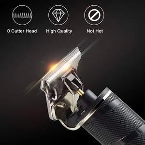 Tondeuse à cheveux professionnelle sans fil rechargeable pour hommes, tondeuse à cheveux à lame zéro, 3 guides de coupe, alimentation USB, rasoir à barbe - Product Image 6