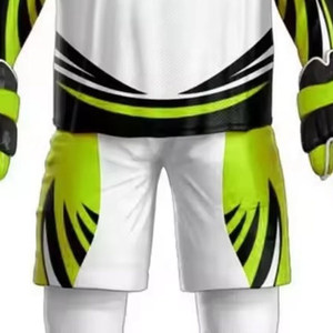 Camisetas de hockey sobre hielo con diseño personalizado, impresión sublimada con el logotipo del equipo, juego de uniformes con nombre y número de sarga - Product Image 4