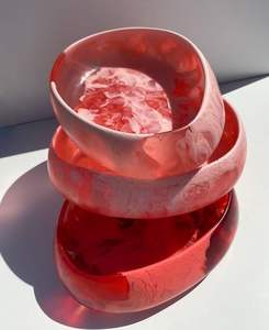 Bol à salade en résine écologique de qualité supérieure, fait main, avec design personnalisé pour une utilisation en fête - Product Image 5