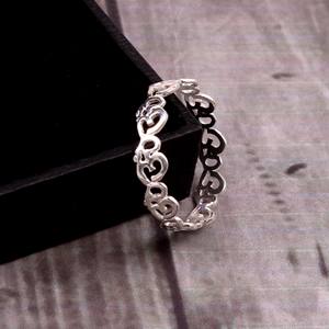 Anillo de Plata de Ley 925 con Símbolo OM para Mujer, Estilo Bohemio Clásico, para Bodas y Fiestas, Sin Níquel ni Plomo - Product Image 2
