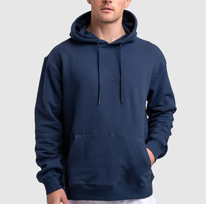 Vente en gros Streetwear uni pour hommes sweats à capuche logo personnalisé sweats à capuche surdimensionnés en coton lourd - Product Image 5