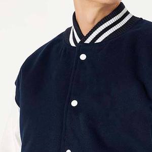 Veste universitaire en laine épaisse pour homme, veste de baseball chaude d'hiver, capuche, taille plus, doublure légère - Product Image 4