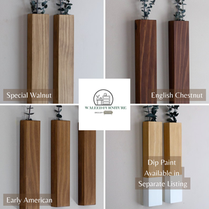 Support mural décoratif festif en bois de pin finition naturelle de 12 pouces, fait main, écologique, pour plantes et eucalyptus préservés - Product Image 5