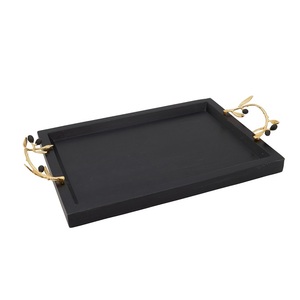 Bandeja de madera de calidad estándar hecha a mano para el hogar, vajilla, Decoración de mesa, servicio de cocina, Catering, desayuno, bandejas para servir comida - Product Image 6