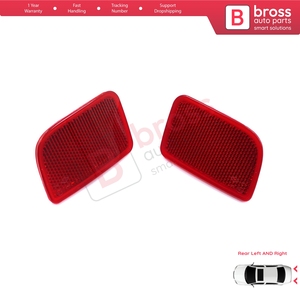 Reflector de Parachoques Trasero Derecho e Izquierdo BSP1235 para Master 3, Scenic 2, NV400, Interstar, Movano B X62 8200152642 8200152643 - Product Image 4