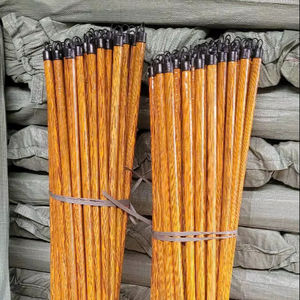 Manche de balai en bois recouvert de PVC, manche de serpillière 1200x22mm, haute qualité / manches de serpillière en bois / manche de balai / manche en PVC - Product Image 1