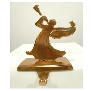 Penguin Gold Metal <b>Stocking</b> <b>Holder</b> For <b>Christmas</b> Home Party Decorative - Product Image 2