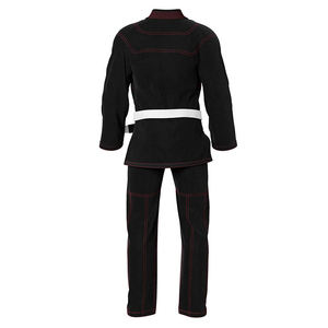 Uniforme de Karate y BJJ Negro Profesional de Alta Calidad, Hecho a Medida, Elástico en la Parte Delantera, 100% Algodón, Ligero, Duradero y Cómodo - Product Image 3