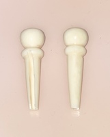 Eco-Friendly Buffalo Natural Bone Guitar Bridge Pins with Flower Design-High Quality