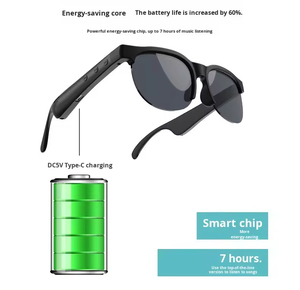 Gafas Inteligentes HY02 con IA, Traducción Global, Protección UV, Música para Ciclismo, Llamadas, Batería de 100 mAh, Marco de ABS, Resistencia al Agua IPX4, Diseño de Oreja Abierta, Alcance de 10 m - Product Image 2