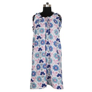 Bloque de mano Impreso Kurta Kurti Túnica de algodón Las mujeres usan ropa de fiesta casual blusa superior Precio al por mayor Último diseño Túnica de algodón - Product Image 3