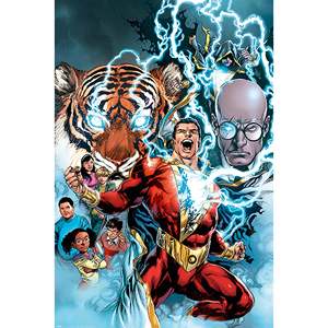 Modern Style Shazam <b>Poster</b> the Power of Shazam Made of Paper for Wall Decor - Product Image 1
