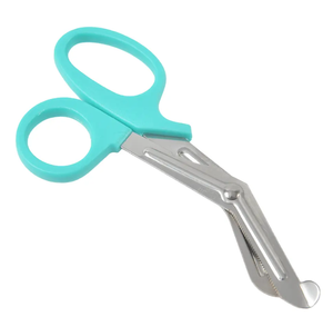 BORD DE COUPE EN ACIER INOXYDABLE DE HAUTE QUALITÉ AVEC POIGNÉE EN PLASTIQUE Lames à revêtement noir Ciseaux à bandage utilitaire pour traumatismes - Product Image 4