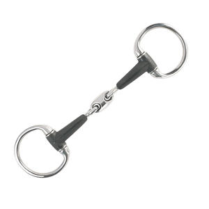 Boca de goma French Eggbutt Bit, broca de acero inoxidable Para Caballo, tachuela ecuestre, equipo de entrenamiento y equitación - Product Image 6