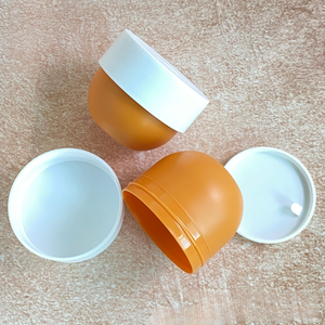 Vente en gros 150g PP bocaux en forme de bol rond crème de soin de la peau pot d'orange avec bouchon à vis blanc emballage de cosmétiques de Pavico Vietnam - Product Image 5