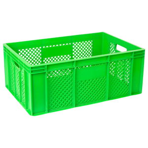 Cajas de plástico para panadería de calidad superior DPK18 40x60x24cm Uso industrial para almacenamiento y transporte convenientes de platos y tazones - Product Image 1