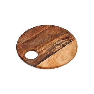 Planche à découper ronde en bois de cuisine professionnelle à domicile fabriquée à partir de bois dur provenant de sources durables à vendre - Product Image 4