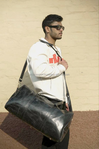 Hot Sale Crunch Leather Luggage <b>Bags</b> Multi Uses Handmade <b>Bag</b> Unisex Travel <b>Bag</b> Big Size Multi Uses Hair on Hide Fur Handbag - Product Image 2