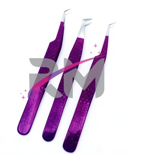 Pinzas de Acero Inoxidable de Alta Precisión RMI para Pestañas Postizas, Juego de Pinzas Especiales para Injerto de Pestañas para Maquilladores - Product Image 1