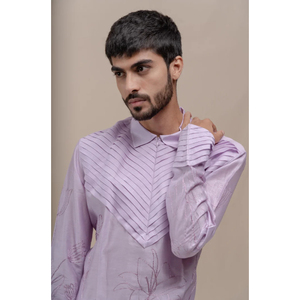 ชุดเสื้อคลุมยาวผ้าฝ้ายน้ำหนักเบาพร้อมผ้าไหมแบบดั้งเดิมดูปองตาสำหรับวันฤดูร้อนและปาร์ตี้สำหรับงานแต่งงาน - Product Image 3