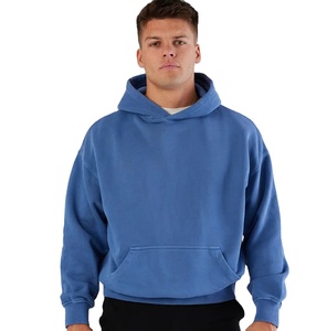 Sweat-shirt pour homme tendance, couleur unie, de haute qualité, respirant, avec de grandes poches - Product Image 1