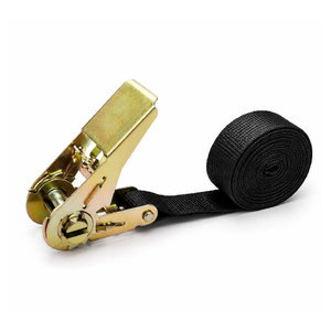 Sangles à cliquet en polyester Provina de 25 mm (1 pouce), longueur de 3 mètres, résistance à la rupture de 800 kg, pour sécuriser les motos/quad et les petites charges - Product Image 2