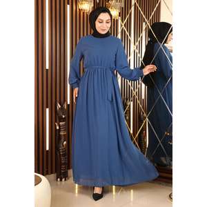 Vestido de Noche de Gasa con Dobladillo Elástico, Estilo A-Line, Tipo Bola, Tejido de Ganchillo, Talla XS, Cintura Natural, Largo Maxi con Cola para Fiestas - Product Image 6