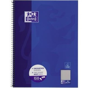 สมุดบันทึกสี่เหลี่ยมบลูอ็อกซ์ฟอร์ด 90 กรัม/ตร.ม. 80 แผ่น ขนาด DIN A4+ - Product Image 1