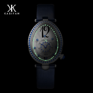 นาฬิกาควอตซ์หรูหราสำหรับผู้หญิง KABIFAN รุ่น French Paris Deep Sea Travel - KBF-XCDH-0003 หน้าปัด 46 มม. สาย 20 มม. - Product Image 4