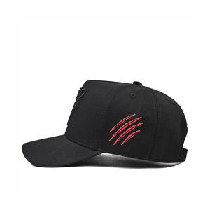 Casquette de baseball personnalisée de haute qualité à 5 panneaux, style cadre, 100% polyester, logo brodé en relief 3D, deux tons, réglable, respirante - Product Image 3