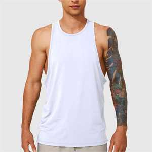 Débardeur sans manches décontracté pour hommes séchage rapide été Gym Fitness entraînement vêtements de sport respirant course à pied gilet d'entraînement - Product Image 6