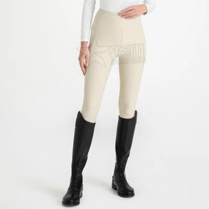 High Quality Women's Equestrian Sports Set Breathable <b>Long</b> <b>Sleeve</b> Top and Tights Stretchable <b>Base</b> <b>Layer</b> for Horse Riding - Product Image 2