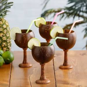 Bol en coquille de noix de coco naturel écologique, fabriqué à la main, cadeau durable personnalisé de DHT Handicraft pour les fêtes - Product Image 5