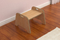 Table Montessori Toffy Kids, design moderne, utilisation scolaire et chambre, couleur naturelle, couleur unie, bois de haute qualité, durable.