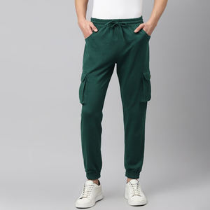 Jogging décontracté grande taille pour hommes, pantalon de survêtement taille moyenne surdimensionné avec cordon de serrage, pantalon en polaire à la mode pour le printemps et l'automne - Product Image 1