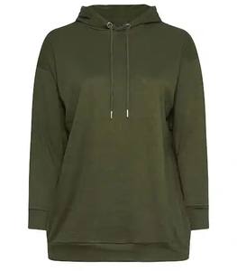 Sweat à capuche unisexe en polaire respirant anti-rides de qualité supérieure pour femme, mélange polyester/coton, style streetwear hiver, coupe longue - Product Image 1