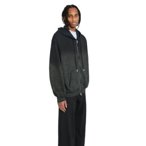 Personalizable de los hombres de peso pesado 100% algodón pulóver con capucha de gran tamaño Zip Sun Faded Distressed Vintage Streetwear Casual con capucha - Product Image 2