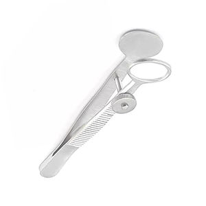 Pinzas Chalazion grandes de acero inoxidable, instrumento quirúrgico oftálmico manual, acabado mate, reutilizables, grado A+ - Product Image 2