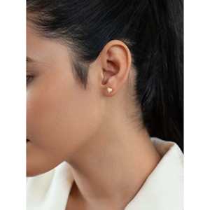 Boucles d'oreilles élégantes en diamant en forme de cœur de 0.50 carats cultivées en laboratoire Bijoux brillants pour femmes - Product Image 1