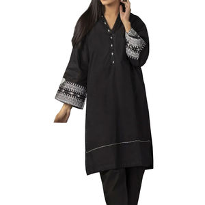 Kameez Kurtis Pakistaní de Alta Calidad, Nuevo, Manga Larga, Estilo Casual, Hecho en Pakistán, Logotipo y Colores Personalizados, Servicio OEM - Product Image 1
