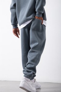 กางเกงจ็อกเกอร์สีดำพรีเมี่ยมสำหรับผู้ชายผ้าฝ้ายขนาดใหญ่ออกแบบได้ตามต้องการมีคุณภาพ2024 - Product Image 4