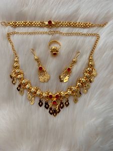 Conjunto de pendientes de collar de cobre chapado en oro de 24 quilates de moda Vintage de inspiración italiana enviado directamente a EE. UU. Francia España Turquía Comoras - Product Image 5