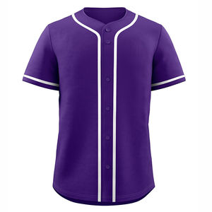 Venta al por mayor barato personalizado bordado béisbol Jersey Unisex Plus tamaño transpirable ropa deportiva camisas Softball uso en blanco Jersey - Product Image 5