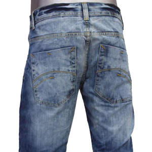 Jeans en denim élégants et tendance pour hommes, conçus sur mesure, vêtements de rue, service OEM, lavés, solides, respirants, 100% - Product Image 4